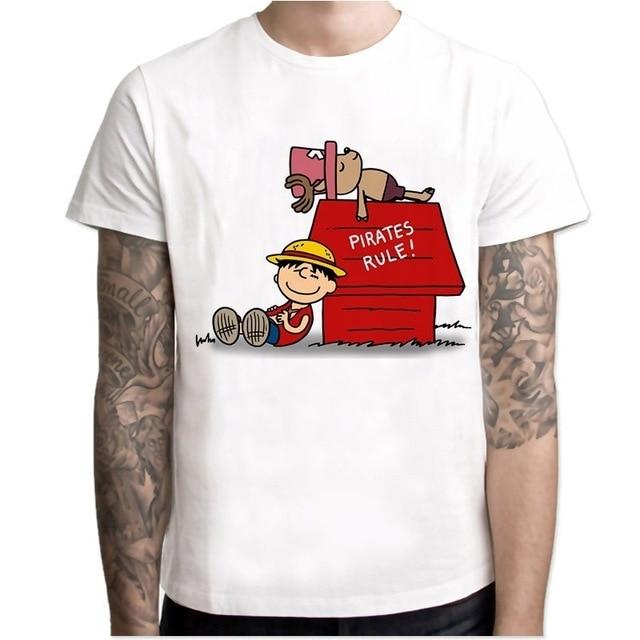 T-shirt One Piece Luffy & Chopper
