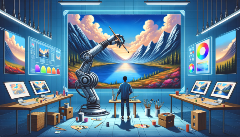 animateur en pleine creation artistique