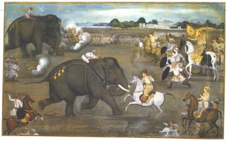 bataille epique entre rois et elephants