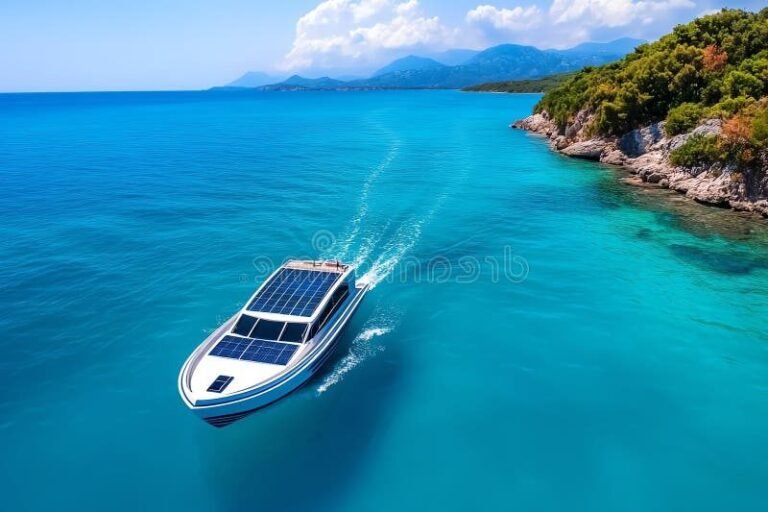 bateau glissant sur les eaux du lot