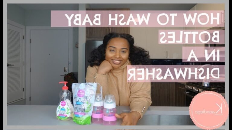 biberons mam dans un lave vaisselle ouvert