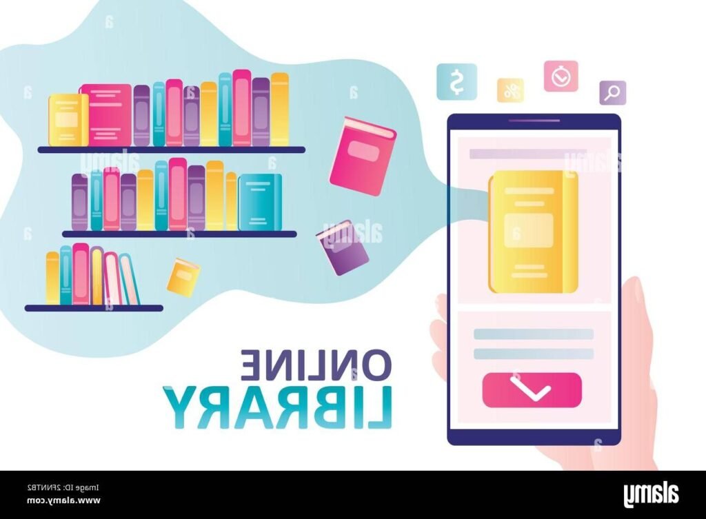 Quels sont les livres disponibles sur Google Play et comment y accéder 1 bibliotheque numerique coloree sur ecran