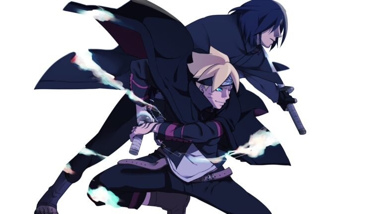 boruto et sasuke en pleine action