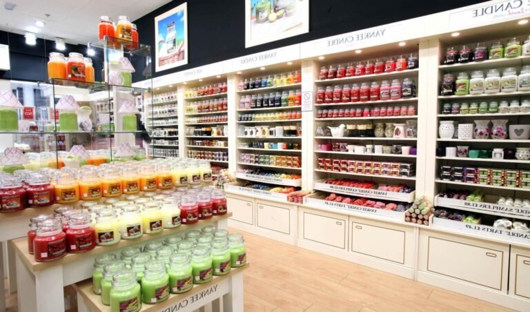 bougies yankee candle en promotion dans un magasin