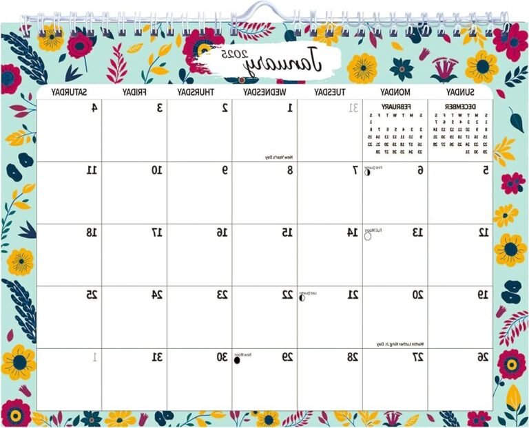 Où trouver un calendrier par mois à imprimer facilement 14 calendrier mural avec des mois colores