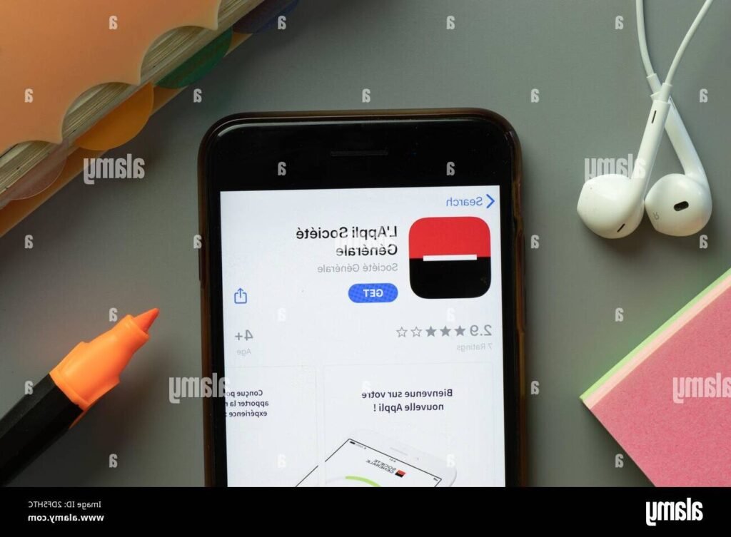 Comment utiliser l'appli Société Générale pour le pass sécurité 1 capture decran de lapplication societe generale