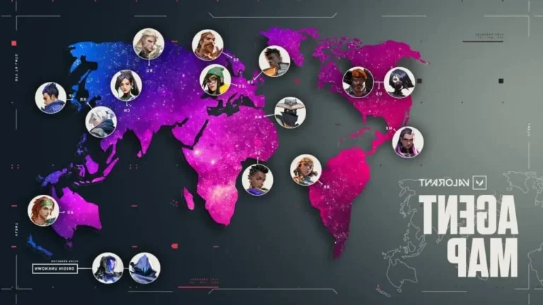 carte de jeu avec des points valorant