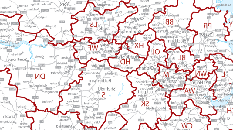 Quelle est la liste complète des codes postaux du Royaume-Uni 27 carte des codes postaux du royaume uni
