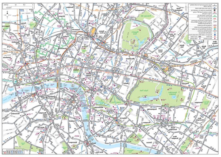 carte des itineraires de bus a londres