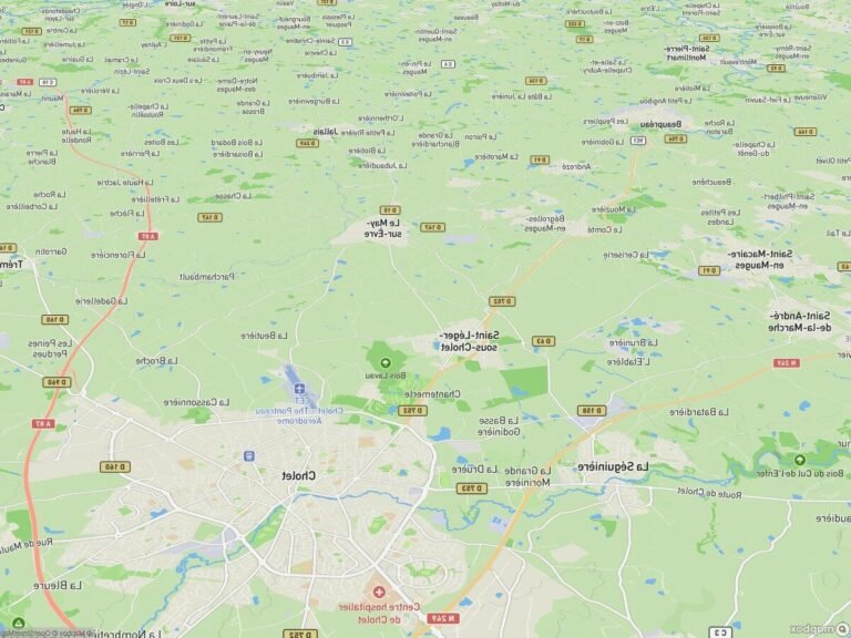 Comment se rendre à Saint Léger sous Cholet depuis votre position 16 carte routiere de saint leger sous cholet