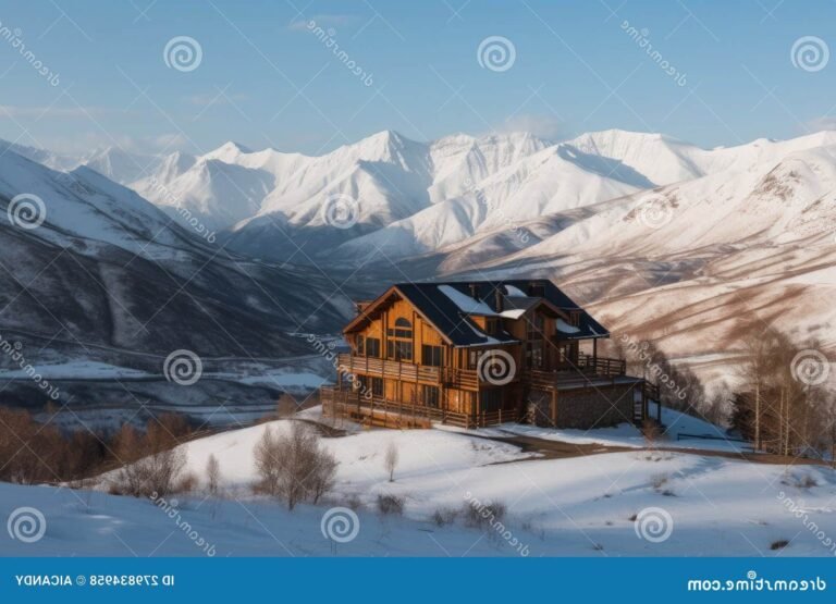 Où trouver le meilleur chalet à louer en montagne pour vos vacances 17 chalet en bois entoure de montagnes enneigees