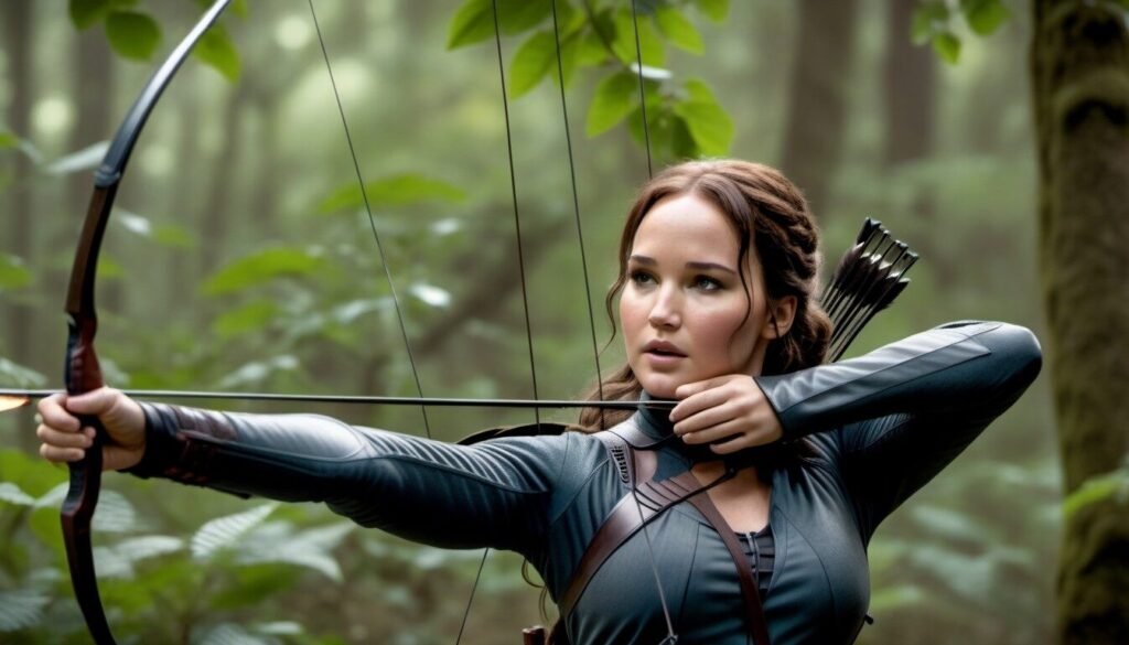 Comment créer un costume de Katniss Everdeen dans Catching Fire 1 costume de katniss everdeen en action