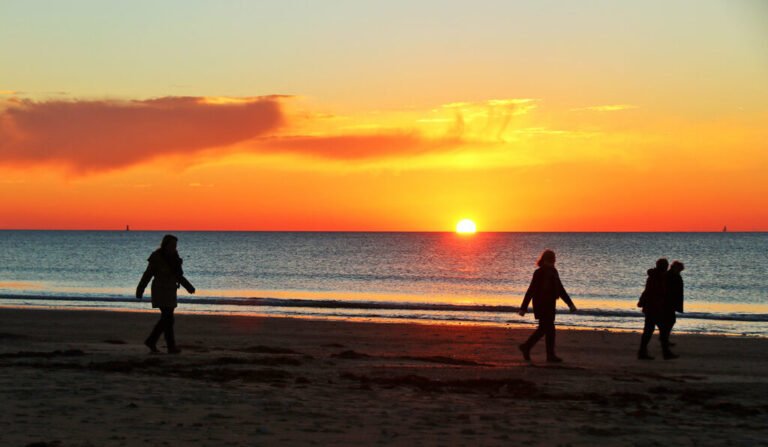 coucher de soleil sur lile de re