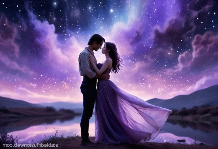 Que faut-il savoir sur "If He Had Been With Me" en français 5 couple romantique sous un ciel etoile