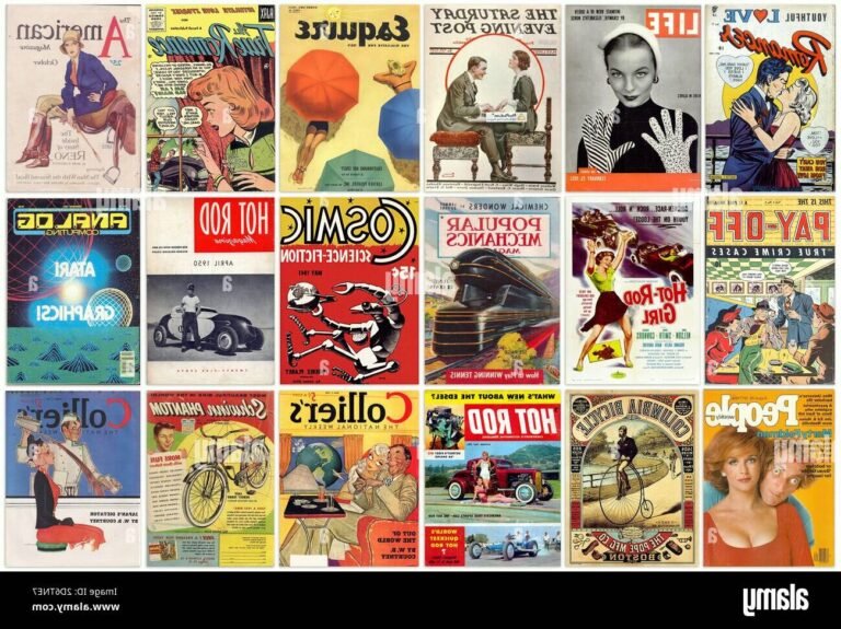 couverture coloree dun magazine dinformation