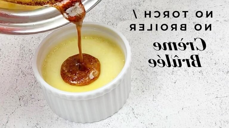 creme brulee caramelisee sans chalumeau
