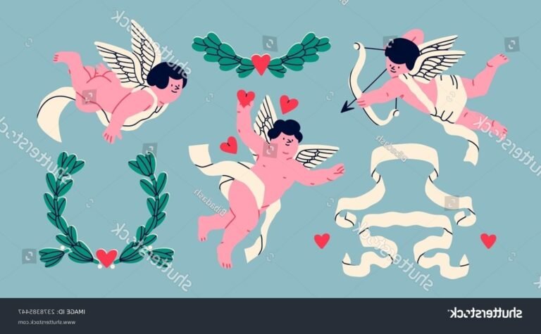 Cupidon a-t-il vraiment des ailes en carton dans la mythologie 25 cupidon volant avec des ailes colorees