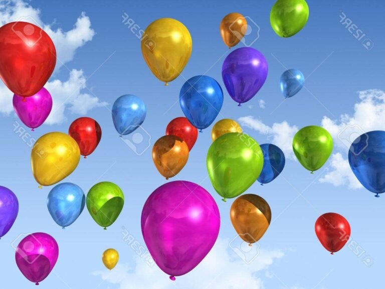 Où trouver de l'hélium pour gonfler des ballons près de chez moi 24 des ballons colores flottant dans lair