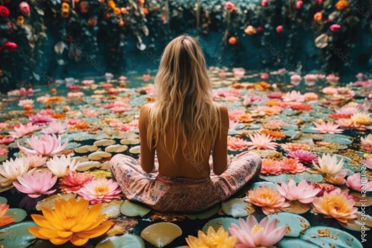 Que signifie "Mes mots sont les fleurs de ton silence" 27 des fleurs epanouies dans un jardin paisible