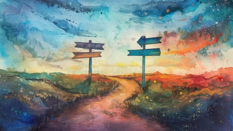 deux chemins symbolisant choix et differences