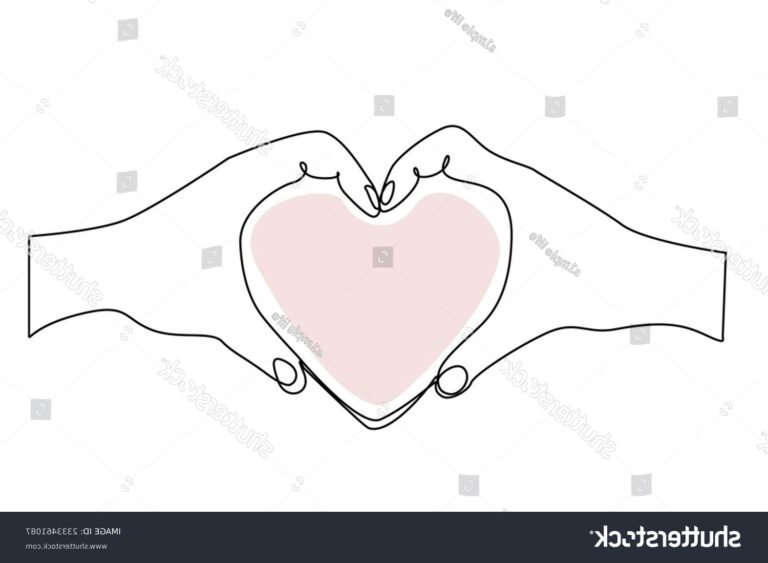 deux mains tenant un coeur symbolique