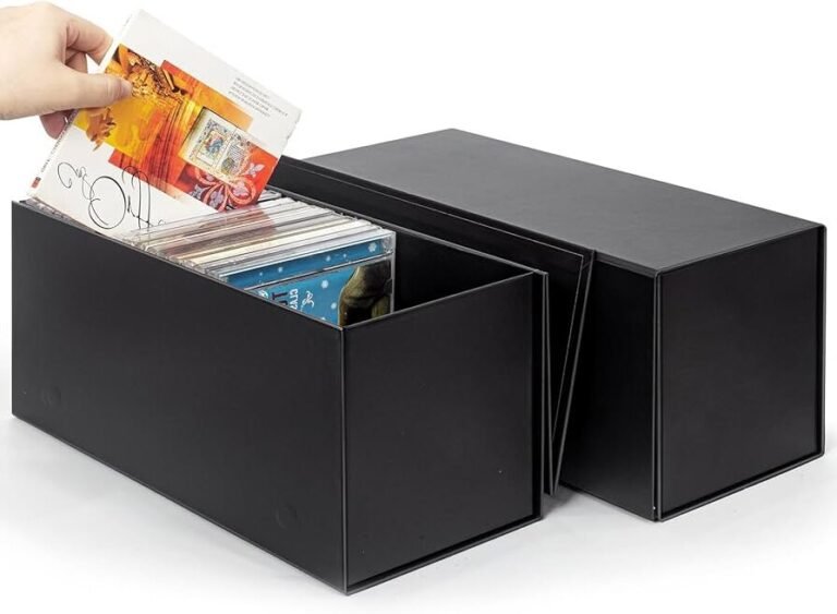 differentes boites de rangement pour cd