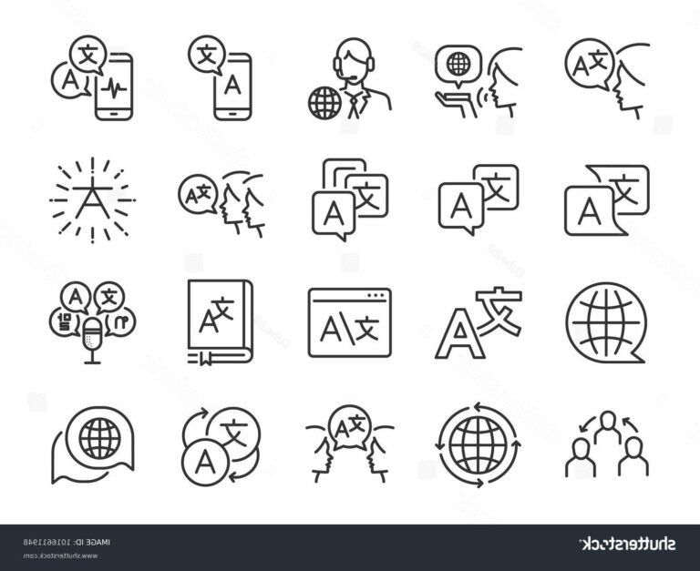 differentes icones de niveaux linguistiques