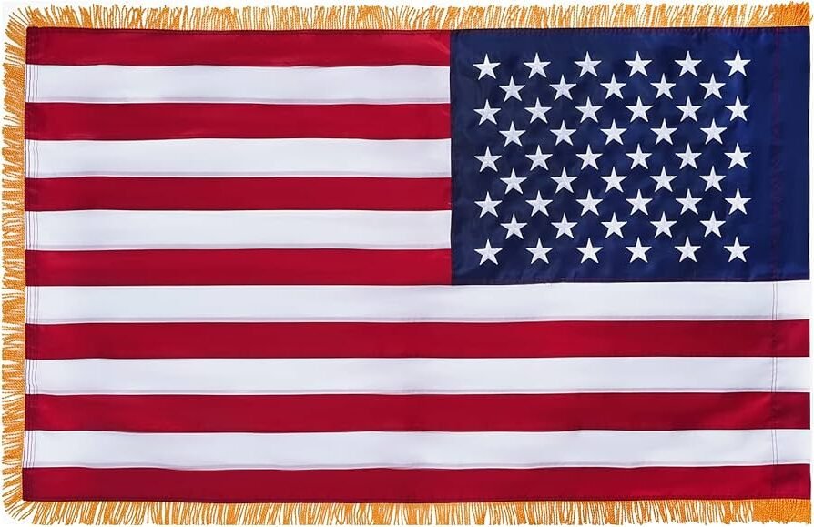 Combien d’étoiles figurent sur le drapeau américain et que représentent-elles 1 drapeau americain avec etoiles visibles