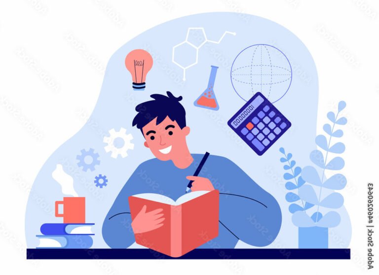 eleve etudiant avec des livres de sciences