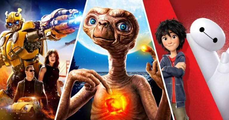 enfants regardant un film de science fiction