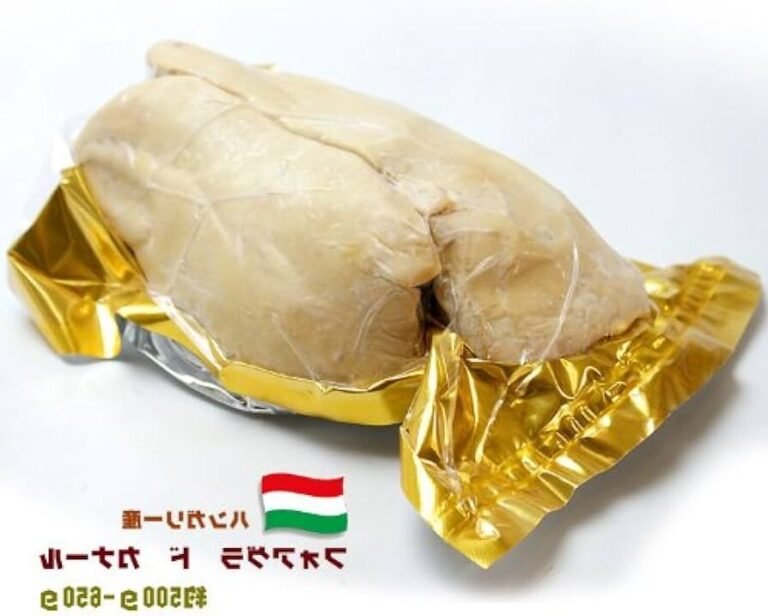 foie gras cru surgele dans un congelateur