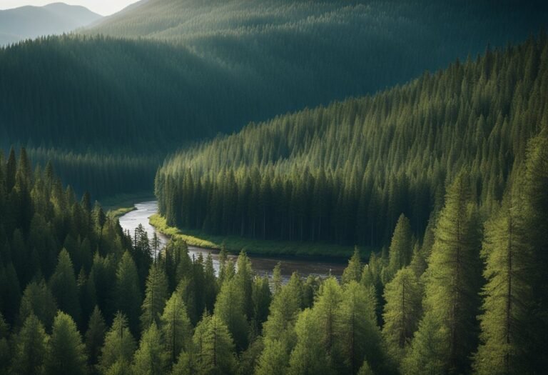 foret dense et mysterieuse en siberie