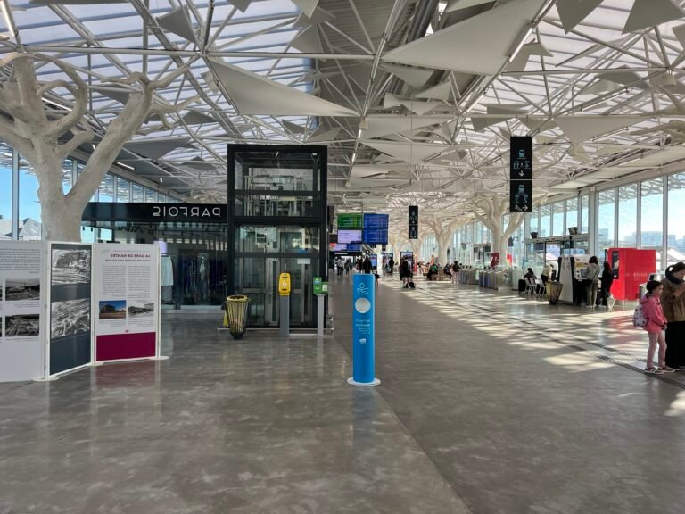 Quel est le meilleur moyen de se rendre de Nantes à La Haie-Fouassière en train 42 gare de nantes avec train en arriere plan