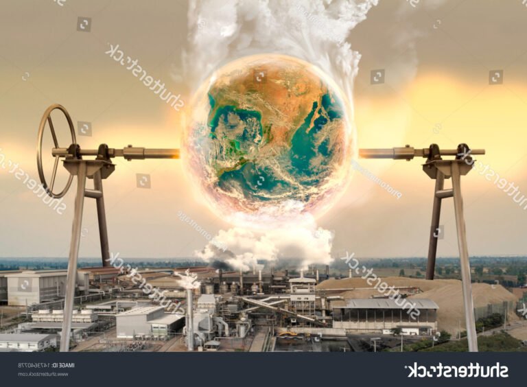 À quoi est dû le réchauffement climatique et quelles en sont les causes 10 globe terrestre entoure de fumees industrielles