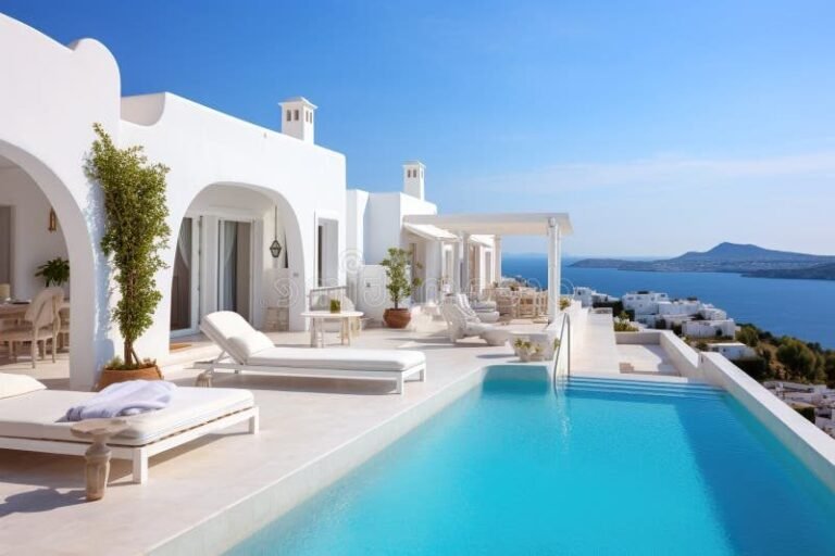 hotel elegant avec piscine et vue