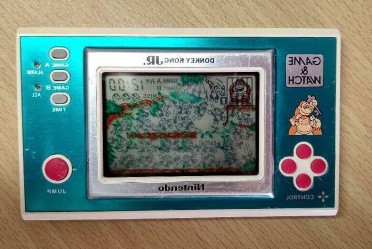 Quel est l'historique du jeu Donkey Kong Jr. sur Game & Watch 10 illustration de donkey kong jr sur game watch