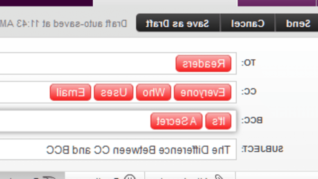 Cc ou Cci dans un mail : Quelle option choisir et pourquoi 1 illustration dun email avec cc et cci