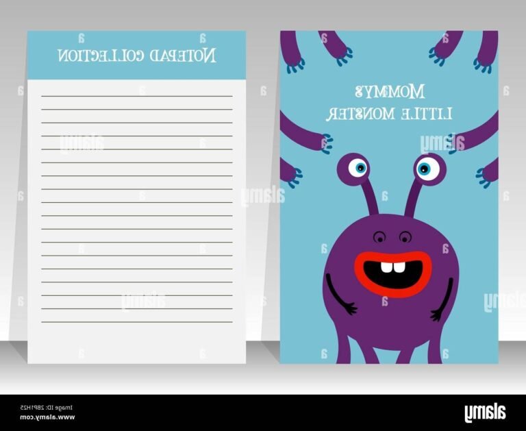 illustration dun monstre dans un carnet