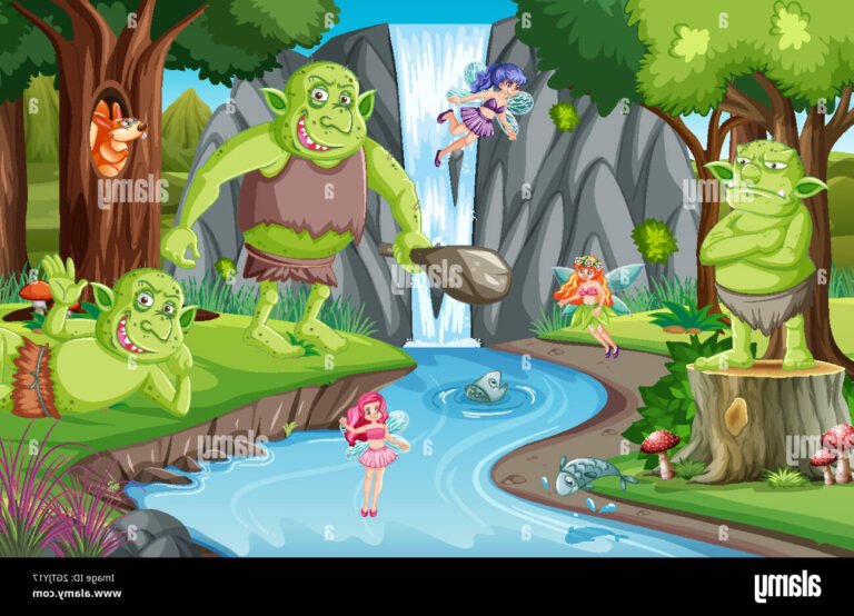 illustration dun ogre au pull vert