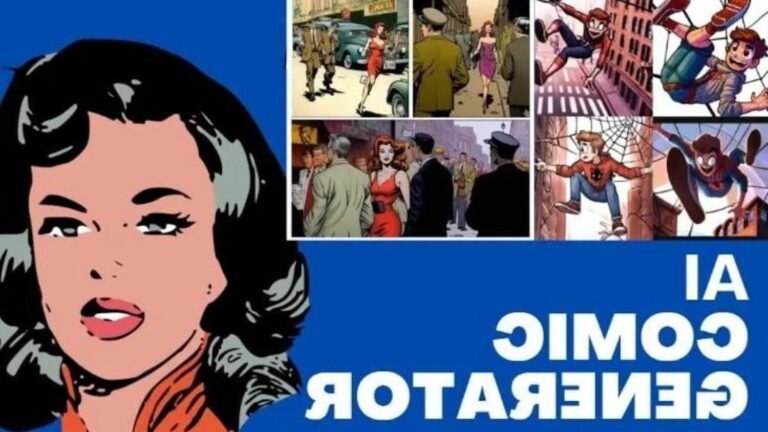 illustration dune creation de bande dessinee ai