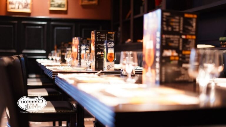 interieur chaleureux du comptoir du malt