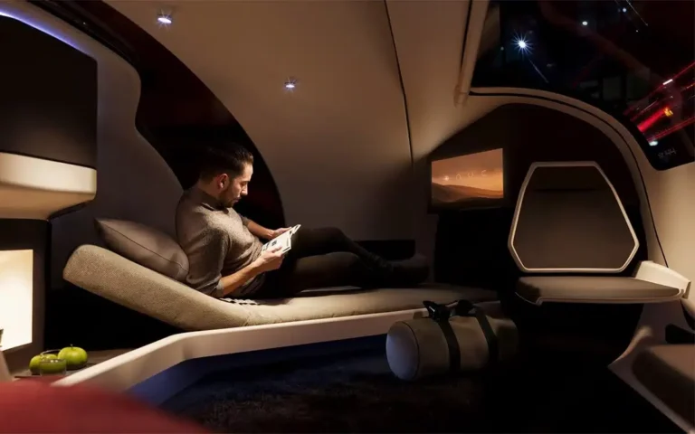 interieur de voiture amenage pour dormir