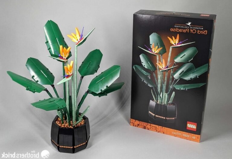 Comment construire le Lego Fleur Oiseau du Paradis 2 lego fleur oiseau du paradis assemble