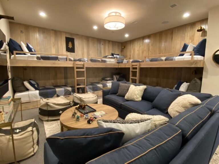 lit superpose avec canape integre moderne