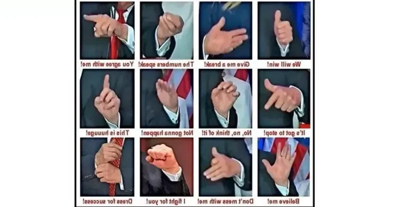 mains en mouvement signes de communication