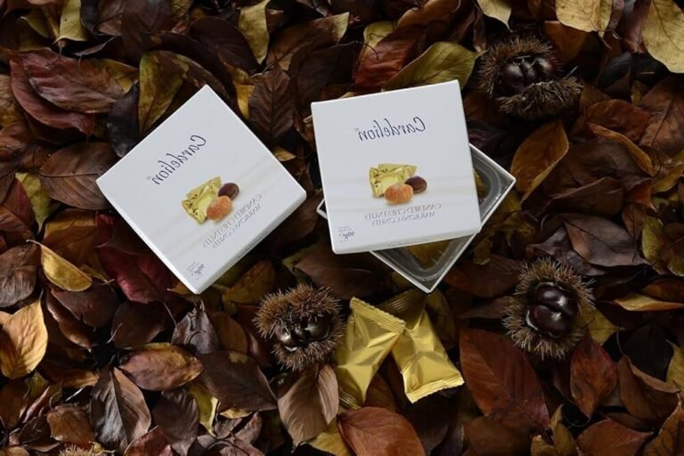 marrons glaces elegamment presentes en boite