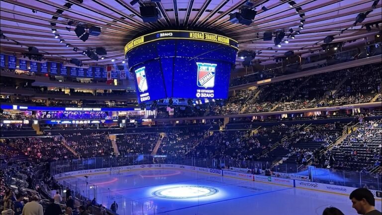 match de hockey au madison square garden