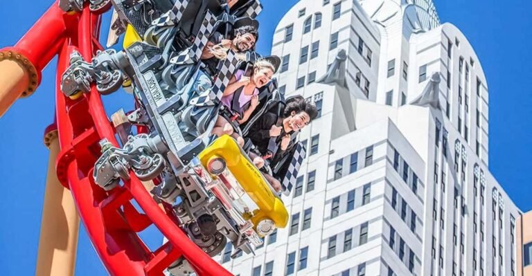 montagnes russes au coeur de las vegas