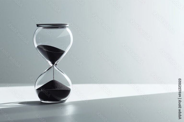 Combien de temps peut durer un divorce au maximum en France 4 montre un sablier symbolisant le temps