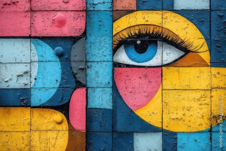 Quel est l'impact de l'Atlas du Street Art et du Graffiti sur l'art urbain 2 mur colore avec des graffitis vibrants